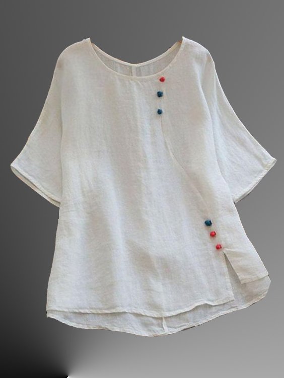 White Cotton Top with Full Sleeves | BSPKART Online Shopping