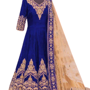 Designer Gown with Embroidered Dupatta