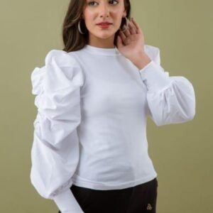 Stylish Cool Puff Sleeves Top